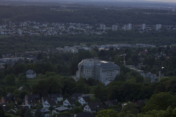 Aussicht von der Burg Dorneck in Dornach (Solothurn / Schweiz)
