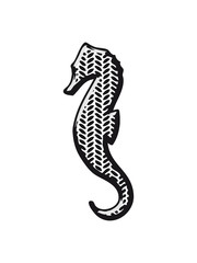 Seahorse pattern art