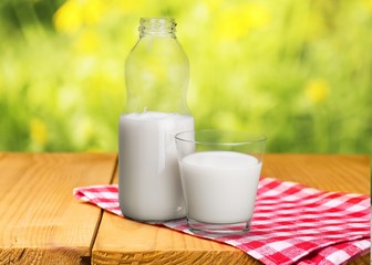 Milk, Glass, Milk Bottle.
