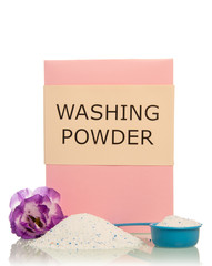 Washing powder with flower