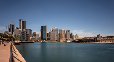 Naklejka premium Sydney- Circular Quay- Langzeitbelichtung