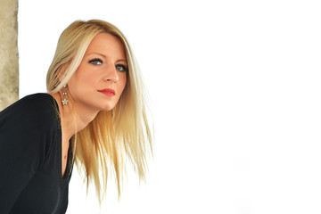 Portrait of beautiful young woman
