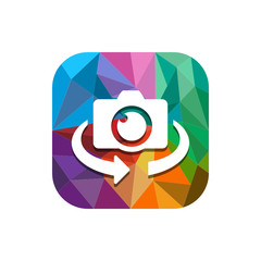 Geometric App Button