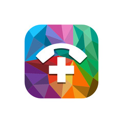 Geometric App Button