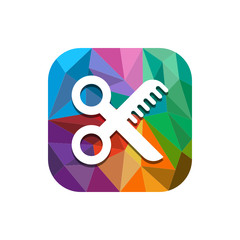Geometric App Button