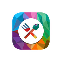 Geometric App Button