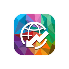 Geometric App Button