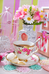 tea time in romantic style