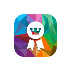 Geometric App Button