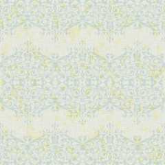 Vector turquoise floral seamless pattern