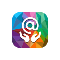 Geometric App Button