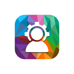 Geometric App Button