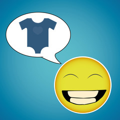 happiness concept over color background