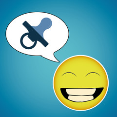 happiness concept over color background