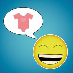 happiness concept over color background