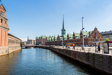 Former stock exchange building  in Copenhagen, Denmark