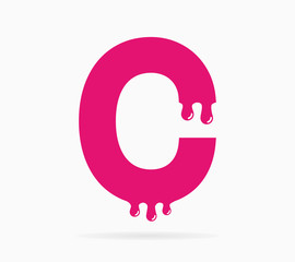 Letter C logo or symbol icon