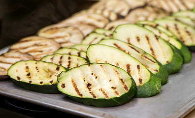 fried zucchini prepared for cooking, dinner cooking process, ing