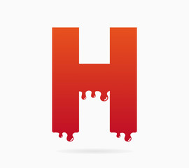 Letter H logo or symbol icon
