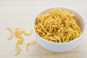 Fried Noodles Raw materials for making noodle symptoms.