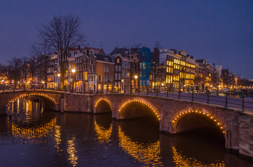 Fototapeta na wymiar Bridges of Amsterdam