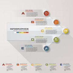 Design clean number banners template. Vector.