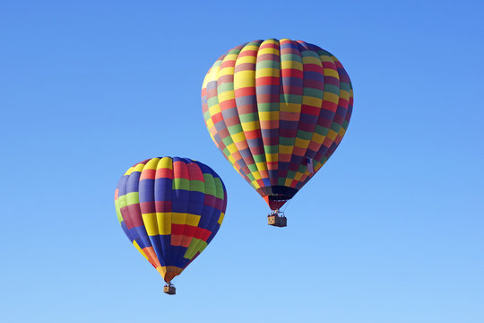 Hot Air Balloons floating over Temecula,California wine country