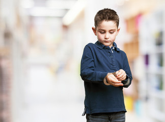 little kid with handcuffs