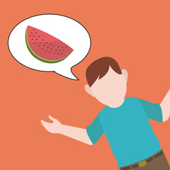 food natural over color background