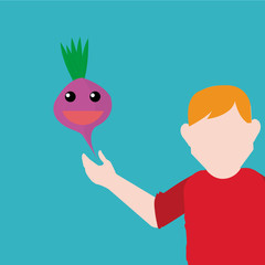 food natural over color background