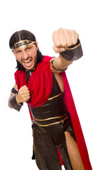 Gladiator isolated on white
