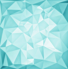 Obraz premium Abstract turquoise modern background with polygons