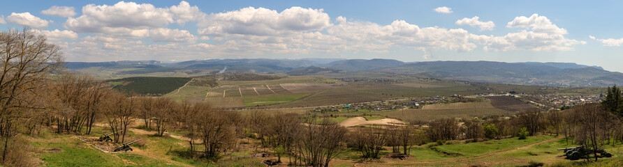 Fototapeta premium Panorama of Crimean mountains