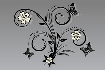 vector floral and flower