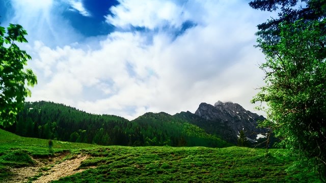 Timelapse Zeitrafferaufnahme Berg Bosruck, &Ouml;sterreich