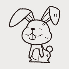 rabbit doodle