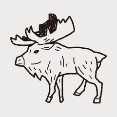 elk doodle