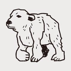 polar bear doodle
