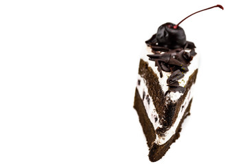Chocolate cake slice