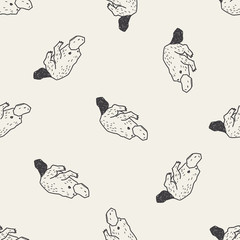 platypu doodle seamless pattern background - 84362601