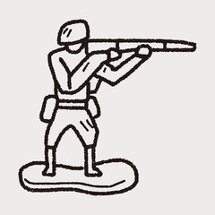 toy soldier doodle