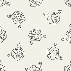 block toy doodle seamless pattern background