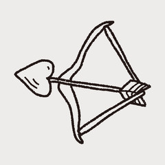 bow and arrow doodle
