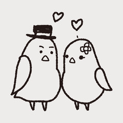 love bird doodle