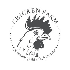 Emblem with Chicken head