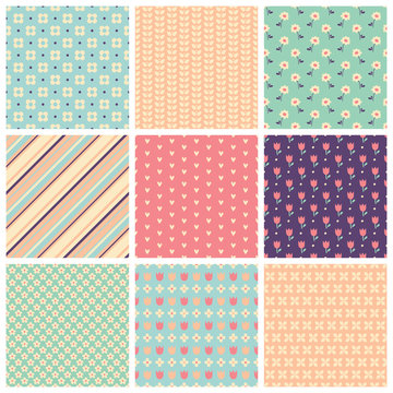 set of seamless patterns