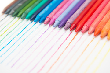 Fototapeta premium colorful of crayon