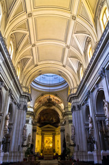 Fototapeta premium Dome and other architectural details in Palermo cathedral at Sicily