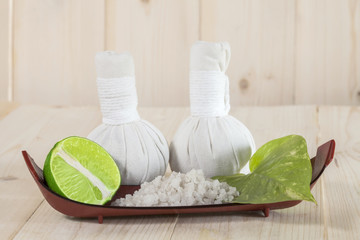 Herbal Ball Spa and wellness setting