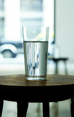 water in a glass